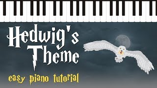 Hedwigs Theme from Harry Potter  Easy Piano Tutorial  Hoffman Academy [upl. by Ioved]