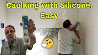 Caulking with silicone Easy [upl. by Courtnay]