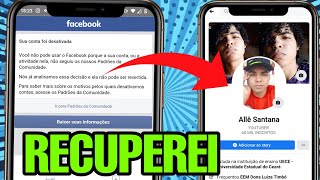 Como recuperar sua conta desativada do facebook atualizado2021 [upl. by Lamp]