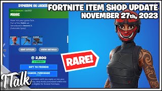 NEW EMOTES amp SUPER RARE ITEMS RETURN Fortnite Item Shop November 27th 2023 [upl. by Ancalin408]