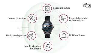 Funciones Lotus Smartwatch [upl. by Llebpmac]