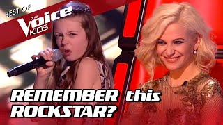 13YearOld COURTNEY HADWIN shows ROCKSTAR qualities in The Voice Kids [upl. by Osnohpla]