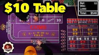 My Favorite Craps Strategy on a 10 Table [upl. by Thamos]