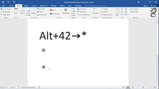 How to Type Asterisk Symbol in Word [upl. by Adnana52]