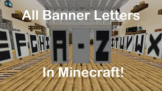 Minecraft  How to make Banner Letters [upl. by Ailsa940]