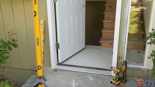 Jeld Wen Front Door Installation  Really crappy products and craftsmanship PART 1 [upl. by Acinomaj424]