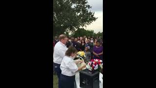 WHITE DOVE AT FUNERAL GETS HIT BY TRUCK [upl. by Yereffej638]