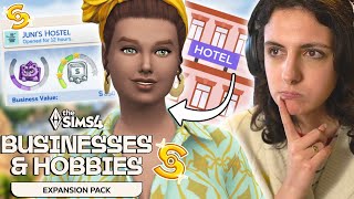 Running a HOTEL in The Sims 4 with Businesses amp Hobbies🏨 [upl. by Griseldis]