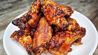 Easy Oven Baked BBQ Chicken Wings Baked Chicken Recipe [upl. by Ahseuqram550]