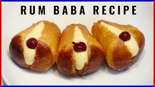 RUM BABA Original Italian Recipe with Pastry Cream [upl. by Saunders380]