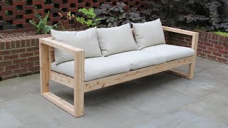 DIY Modern Outdoor Sofa  The Falcon Wing Sofa [upl. by Ayanet]