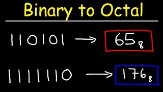 Binary to Octal Conversion [upl. by Aisatsanna95]