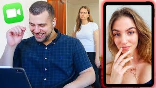 Flirting on Video Call PRANK She Caught Me [upl. by Ayvid]