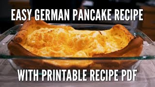 Our Favorite Easy German Pancake Recipe [upl. by Cristi]