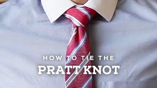 How to Tie A Perfect Pratt Necktie Knot [upl. by Richmound]