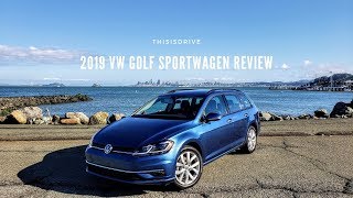 2019 VW Golf SportWagen Review  The Best Family Car Under 30k [upl. by Suivatco]