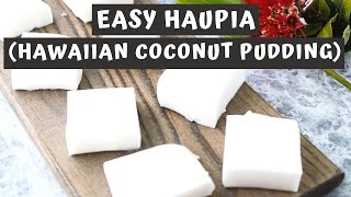 EASY HAUPIA RECIPE Hawaiian Coconut Pudding  Keeping It Relle [upl. by Emmye]