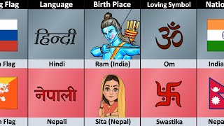 India vs Nepal  Country Comparison [upl. by Evot]