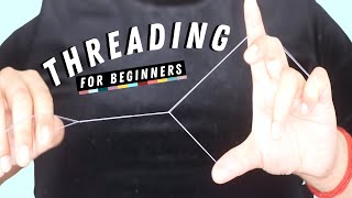 HOW TO THREAD EYEBROWS AT HOME tutorial  stepbystep thorough beginners guide for threading [upl. by Negiam]