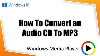 How To Rip Audio CD to MP3 in Windows Media Player  CDA To MP3 [upl. by Anirazc]