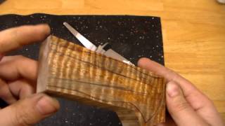 Custom Knife Making Nick Wheeler fitting up a Bowie handle [upl. by Weasner466]