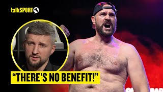 THAT WEIGHT DONT HELP FURY 😳 Carl Froch backs Usyk to beat Tyson Fury  talkSPORT [upl. by Akinna]