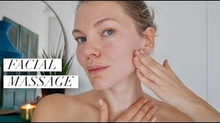 Lymphatic Drainage Face Lifting Massage [upl. by Ecnarual155]