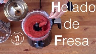 Helado de Fresa  Receta de 2  FitFood [upl. by Llertnad567]