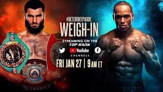 Artur Beterbiev vs Anthony Yarde  OFFICIAL WEIGHIN [upl. by Egan]