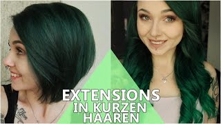 EXTENSIONS tragen TROTZ Bob  kurzen Haaren [upl. by Tichonn591]