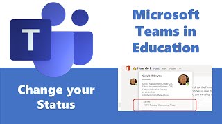 Microsoft Teams  How to set your availability Status [upl. by Aillij]