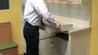 Removing a softclose drawer box from our cabinetry Blum Undermount drawer slide [upl. by Lytton575]