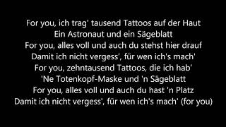 Sido  Tausend Tattoos Lyrics [upl. by Adlen]