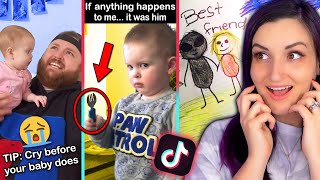 Pregnant Woman Reacts to Parenting Tik Toks [upl. by Moureaux486]