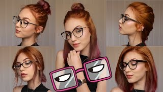 5 Hairstyles for Different Glasses  Stella [upl. by Inus]