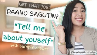 JOB INTERVIEW QUESTION Tell me about yourself [upl. by Assiralk48]