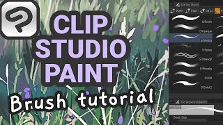 Tutorial How To Make Custom Brushes In Clip Studio Paint [upl. by Kessler]