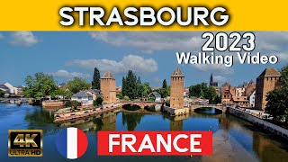 🇫🇷 Strasbourg France Walking Tour 4K UHD [upl. by Kenley484]