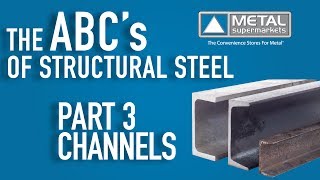 ABCs of Structural Steel  Part 3 Channels  Metal Supermarkets [upl. by Alset693]