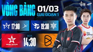 1S vs BOX  TDT vs BSS  FPT vs SPN  GĐ1  ABBEN ENERGY ĐTDV MÙA XUÂN 2025  0103 [upl. by Nereus]