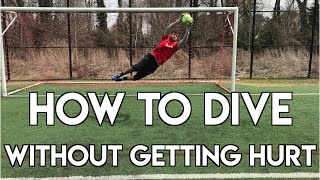 HOW TO DIVE IN SOCCER  GOALKEEPER TRAINING  DIVE WITHOUT FEAR [upl. by Aehtna975]