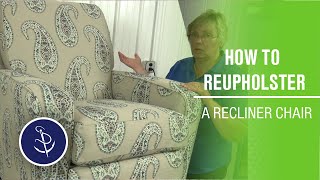 How to Reupholster a Recliner Chair [upl. by Raychel527]