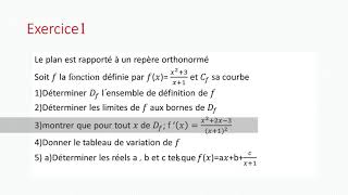 Etude des fonctions  Exercice corrigé [upl. by Aiet]