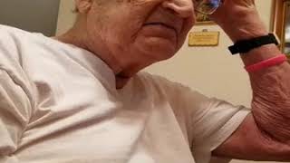 MY 98 YEAR OLD DADS REACTION WHEN HE FINDS OUT HOW OLD HE REALLY IS WARNINGFOUL LANGUAGE [upl. by Clarey]