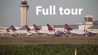 Detroit Airport McNamara terminal full tour Concourses A B ampC [upl. by Shannon]