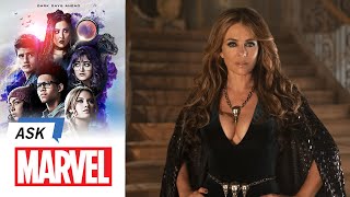 Elizabeth Hurley answers YOUR Questions  Ask Marvel [upl. by Raddy682]