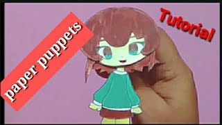 💙3 PAPER PUPPETS MAKING Handmade Wasu Art Puppet  INSPIRED BY wasuart [upl. by Enoek465]