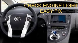 ✨ 2010 PRIUS CHECK ENGINE LIGHT  EASY FIX ✨ [upl. by Kerrie]