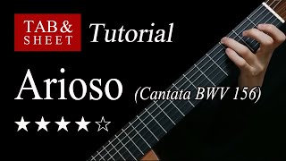 Arioso Bach  Guitar Lesson  TAB [upl. by Adrian]