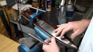 Custom Knife Making hand sanding with Nick Wheeler [upl. by Haerdna545]